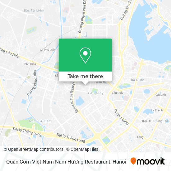 Quán Cơm Việt Nam Nam Hương Restaurant map