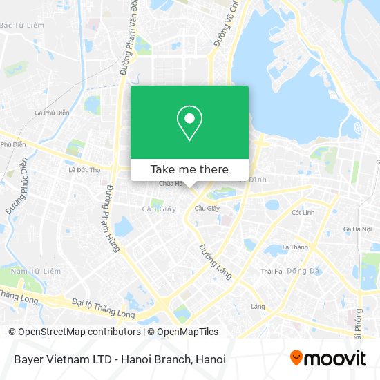 Bayer Vietnam LTD - Hanoi Branch map