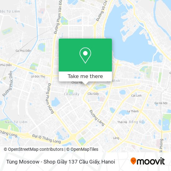 Tùng Moscow - Shop Giầy 137 Cầu Giấy map