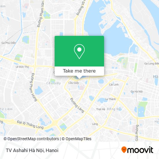 TV Ashahi Hà Nội map