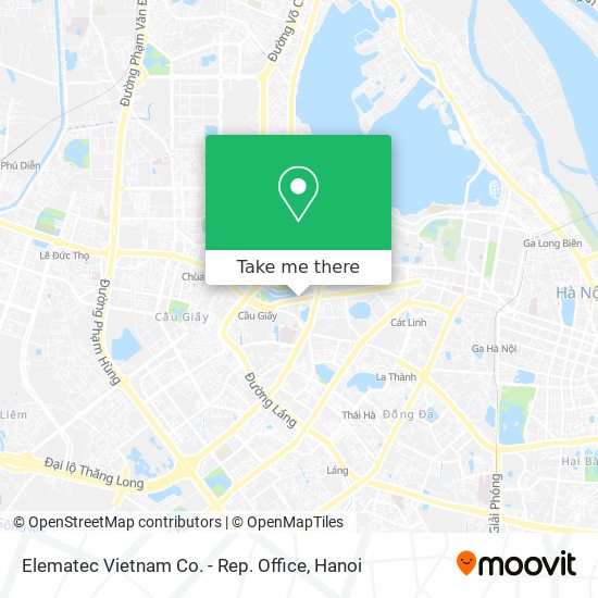 Elematec Vietnam Co. - Rep. Office map