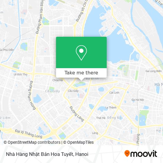 Nhà Hàng Nhật Bản Hoa Tuyết map