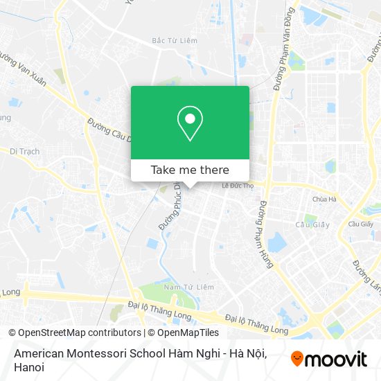 American Montessori School Hàm Nghi - Hà Nội map
