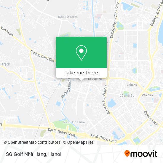 SG Golf Nhà Hàng map