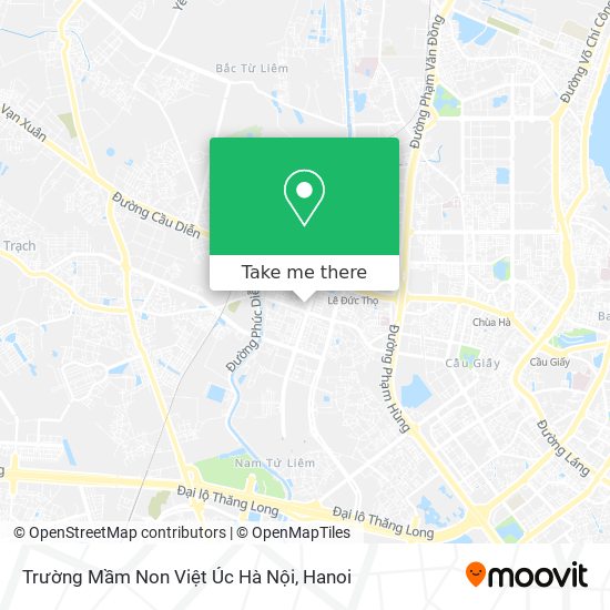 Trường Mầm Non Việt Úc Hà Nội map