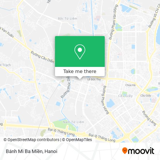 Bánh Mì Ba Miền map
