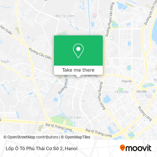 Lốp Ô Tô Phú Thái Cơ Sở 2 map