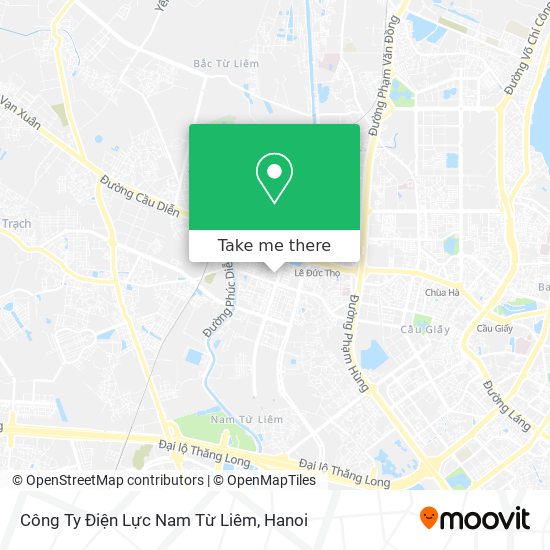 Công Ty Điện Lực Nam Từ Liêm map