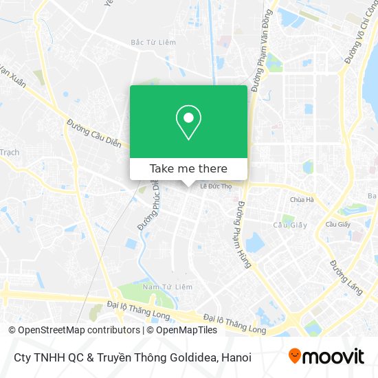 Cty TNHH QC & Truyền Thông Goldidea map