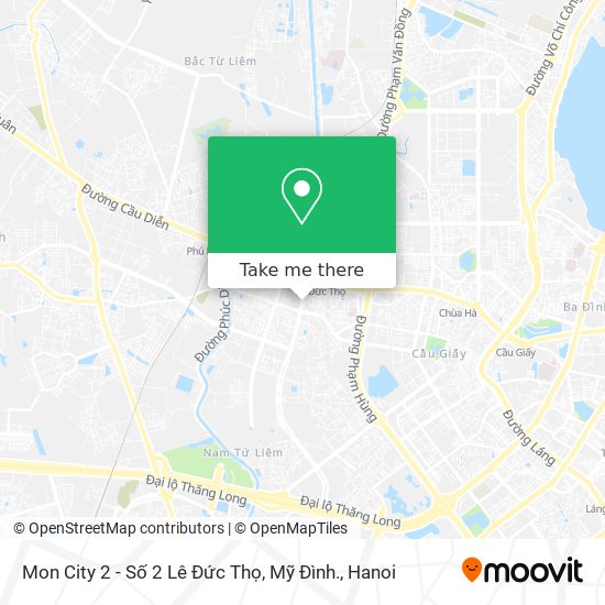 Mon City 2 - Số 2 Lê Đức Thọ, Mỹ Đình. map