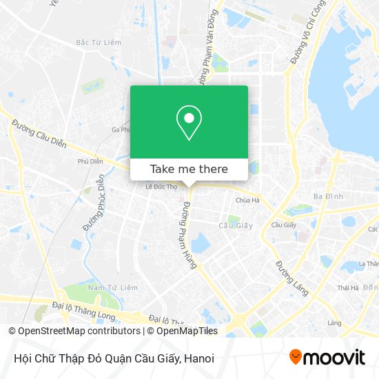 Hội Chữ Thập Đỏ Quận Cầu Giấy map