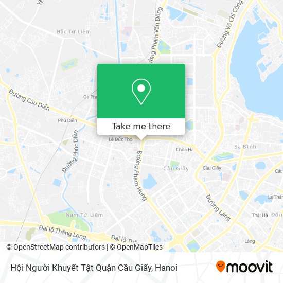 Hội Người Khuyết Tật Quận Cầu Giấy map