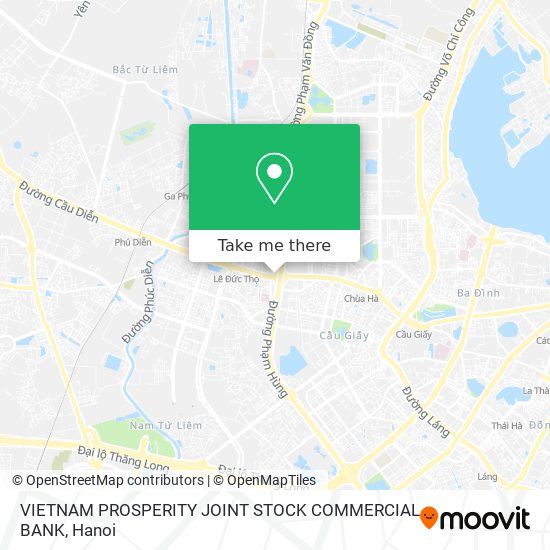 VIETNAM PROSPERITY JOINT STOCK COMMERCIAL BANK map