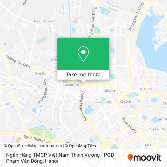 Ngân Hàng TMCP Việt Nam Thịnh Vượng - PGD Phạm Văn Đồng map