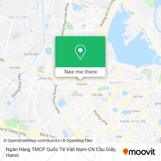 Ngân Hàng TMCP Quốc Tế Việt Nam-CN Cầu Giấy map