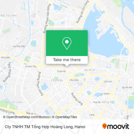 Cty TNHH TM Tổng Hợp Hoàng Long map