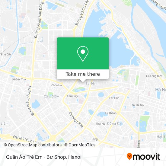 Quần Áo Trẻ Em - Bư Shop map