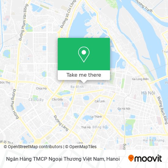 Ngân Hàng TMCP Ngoại Thương Việt Nam map