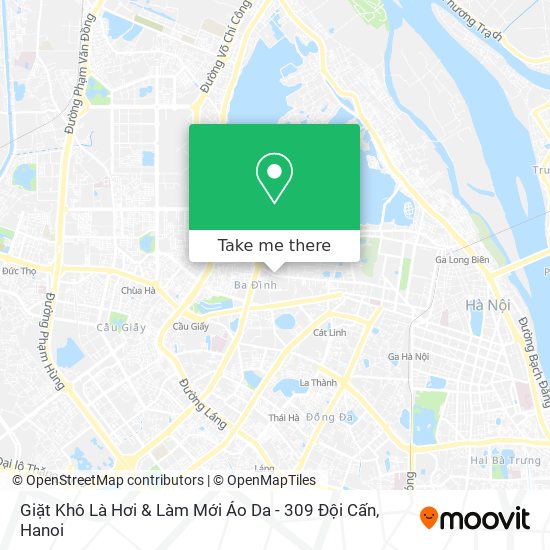 Giặt Khô Là Hơi & Làm Mới Áo Da - 309 Đội Cấn map