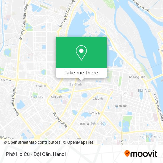 Phở Họ Cù - Đội Cấn map