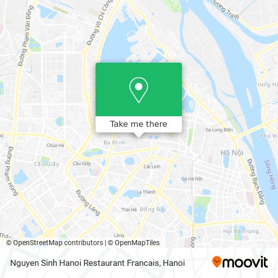 Nguyen Sinh Hanoi Restaurant Francais map