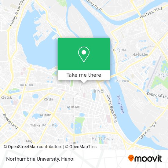 Northumbria University map