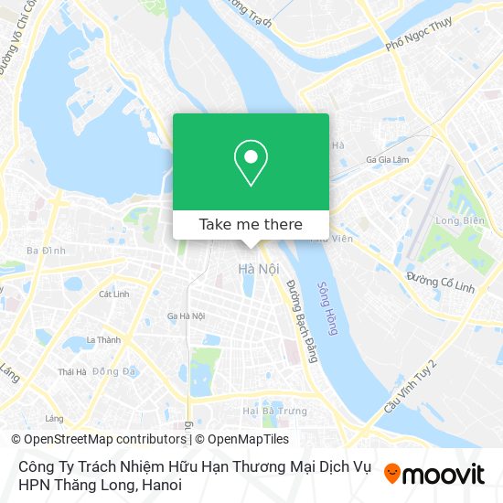 Công Ty Trách Nhiệm Hữu Hạn Thương Mại Dịch Vụ HPN Thăng Long map