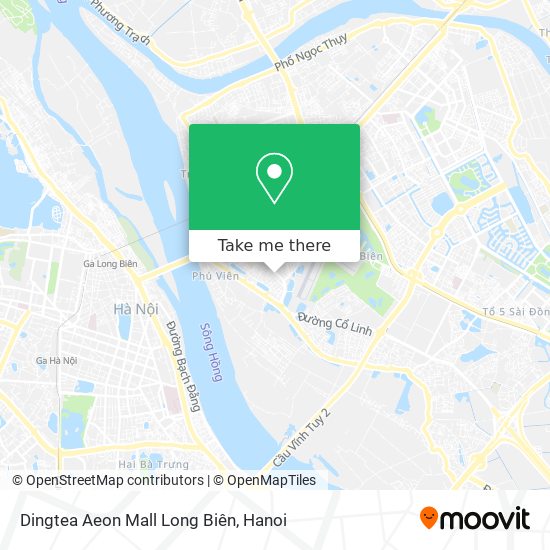 Dingtea Aeon Mall Long Biên map