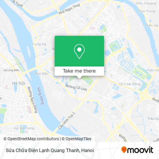 Sửa Chữa Điện Lạnh Quang Thanh map