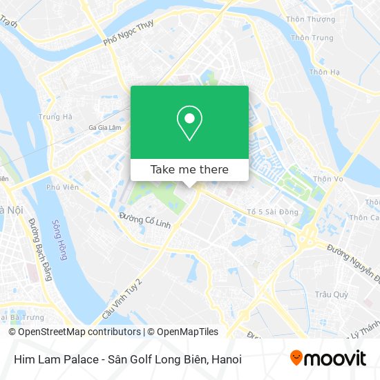 Him Lam Palace - Sân Golf Long Biên map