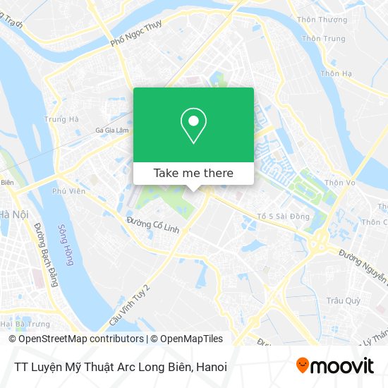 TT Luyện Mỹ Thuật Arc Long Biên map