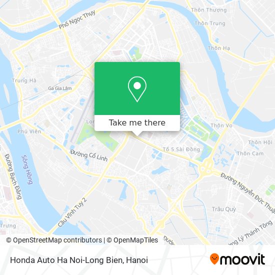 Honda Auto Ha Noi-Long Bien map