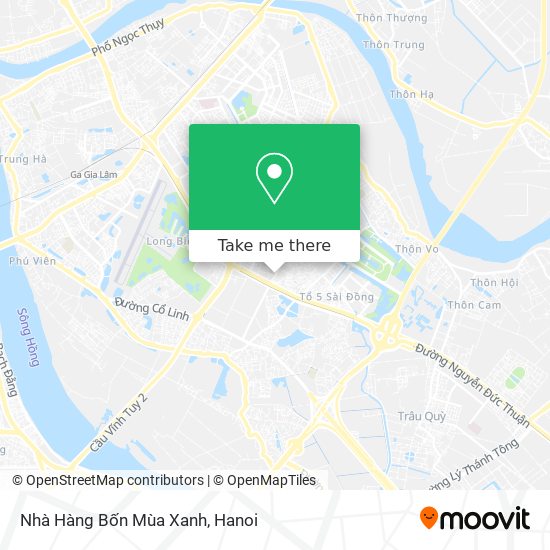Nhà Hàng Bốn Mùa Xanh map