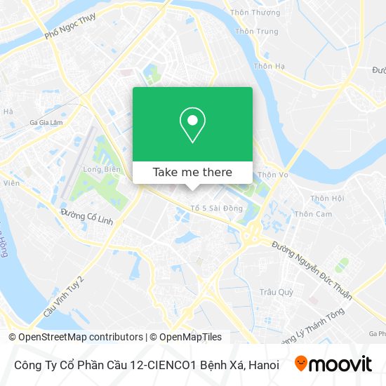 Công Ty Cổ Phần Cầu 12-CIENCO1 Bệnh Xá map