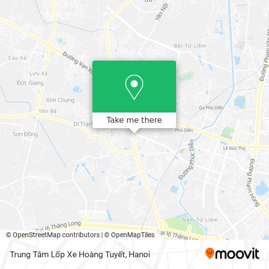 Trung Tâm Lốp Xe Hoàng Tuyết map