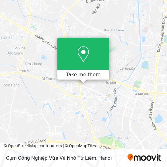 Cụm Công Nghiệp Vừa Và Nhỏ Từ Liêm map