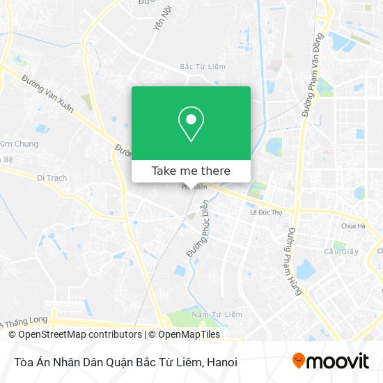 Tòa Án Nhân Dân Quận Bắc Từ Liêm map