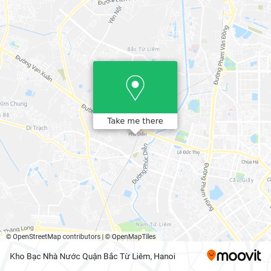 Kho Bạc Nhà Nước Quận Bắc Từ Liêm map