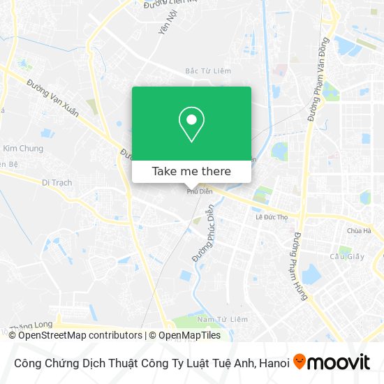 Công Chứng Dịch Thuật Công Ty Luật Tuệ Anh map