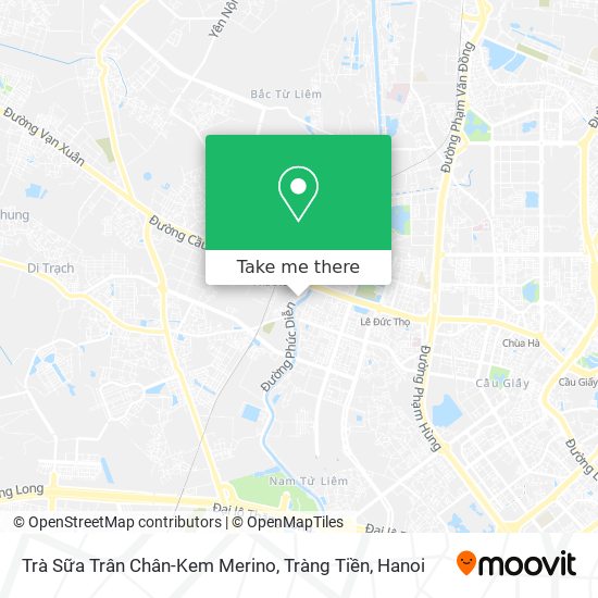 Trà Sữa Trân Chân-Kem Merino, Tràng Tiền map