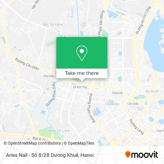 Aries Nail - Số 8 / 28 Dương Khuê map