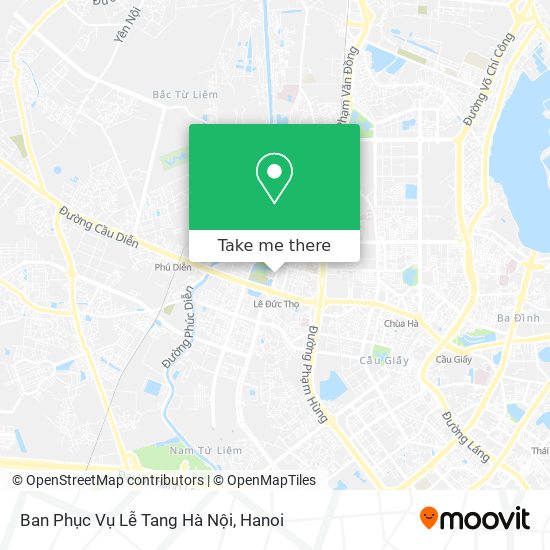 Ban Phục Vụ Lễ Tang Hà Nội map
