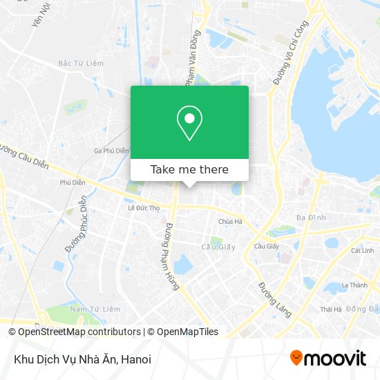 Khu Dịch Vụ Nhà Ăn map