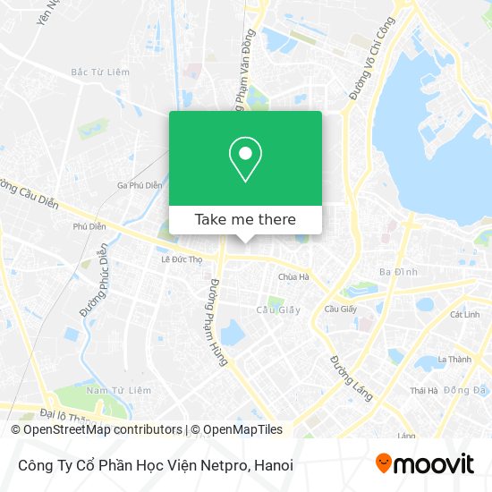 Công Ty Cổ Phần Học Viện Netpro map