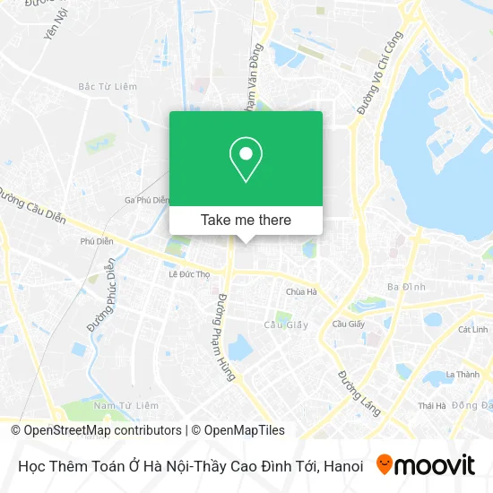 Học Thêm Toán Ở Hà Nội-Thầy Cao Đình Tới map