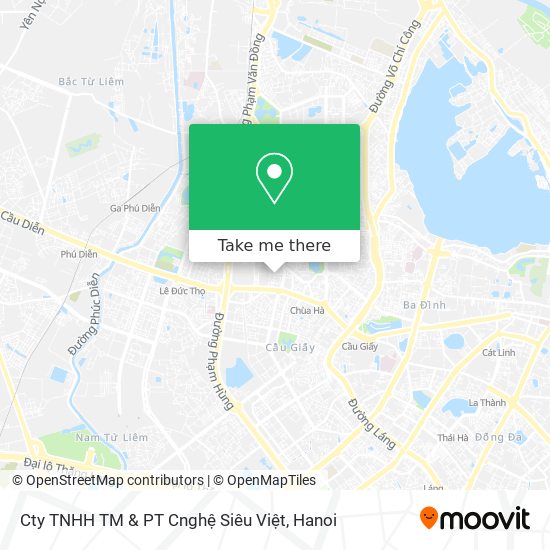 Cty TNHH TM & PT Cnghệ Siêu Việt map