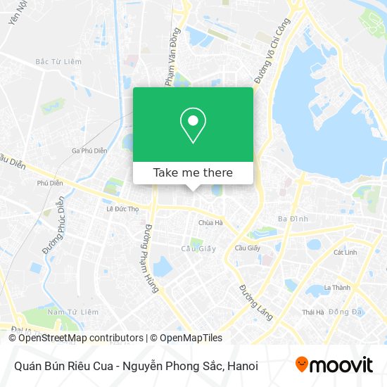 Quán Bún Riêu Cua - Nguyễn Phong Sắc map