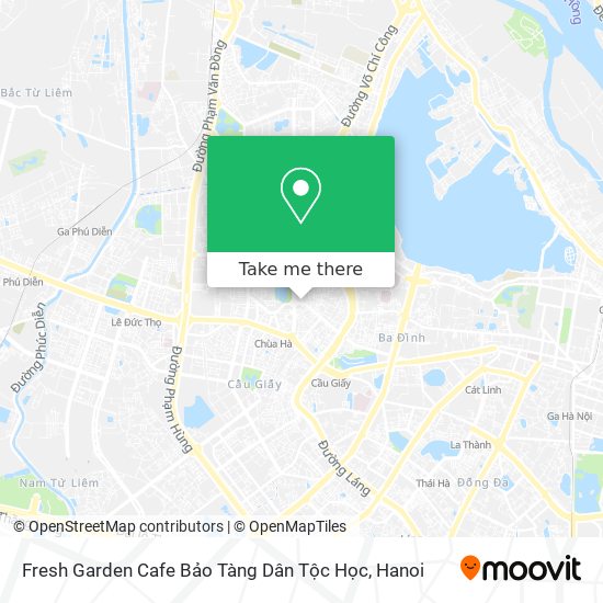 Fresh Garden Cafe Bảo Tàng Dân Tộc Học map