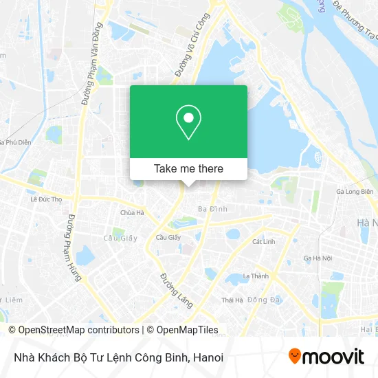 Nhà Khách Bộ Tư Lệnh Công Binh map
