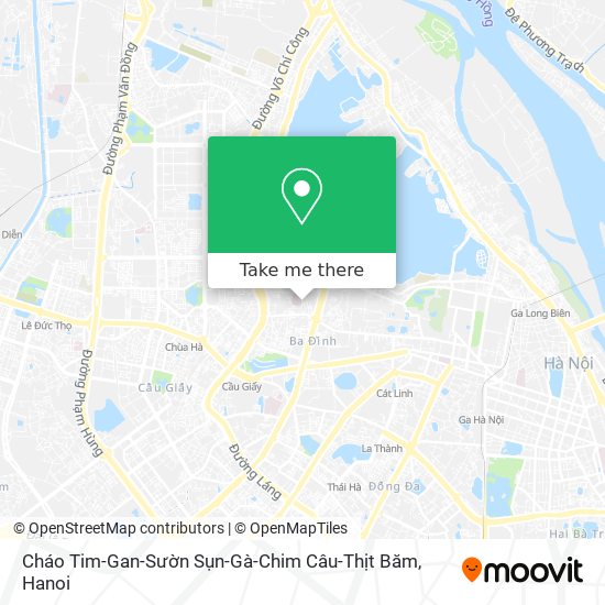 Cháo Tim-Gan-Sườn Sụn-Gà-Chim Câu-Thịt Băm map